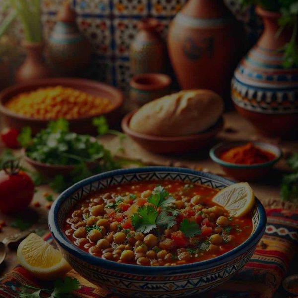 What's the Secret to a Flavorful Moroccan Harira Soup with Lentils and Chickpeas?