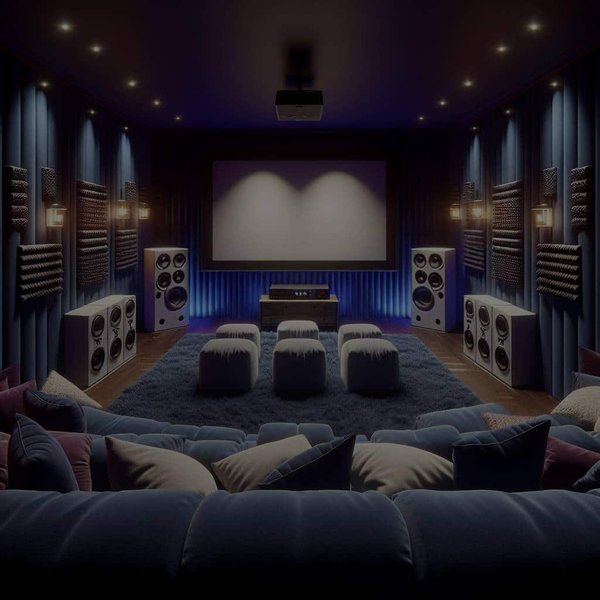 How to Design a Small Home Theater with Acoustic Enhancements for Optimal Sound?